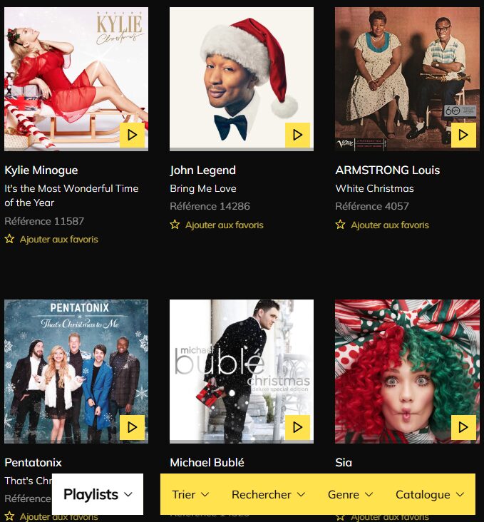 Extraits de musiques de No&euml;l illustrant l&rsquo;adaptation saisonni&egrave;re des sons en entreprise